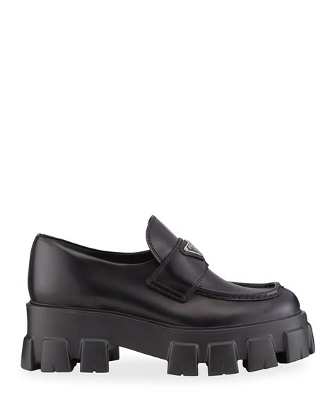 Prada loafers platform